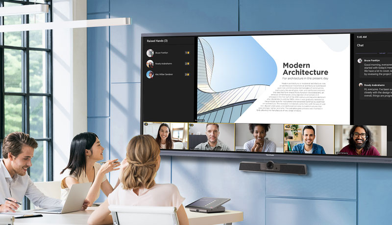  Team collaborating in a meeting space for business solutions