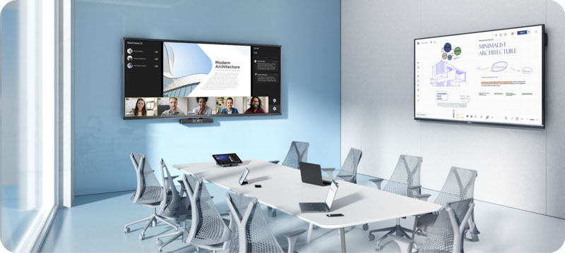  Modern meeting room solutions displaying collaborative presentation tools