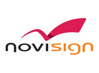 NoviSign logo for CMS platform integration