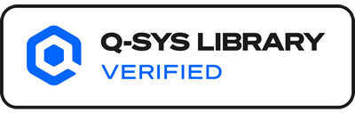 Q-SYS logo for Pro AV integration compatibility