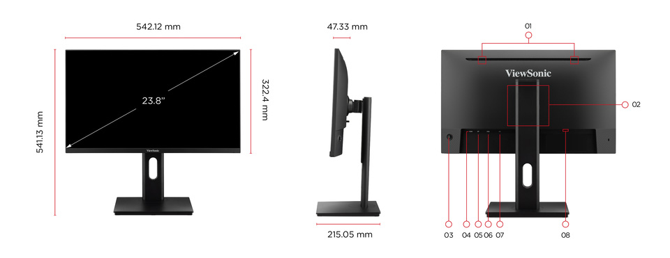 Dimension & I/O Ports 1