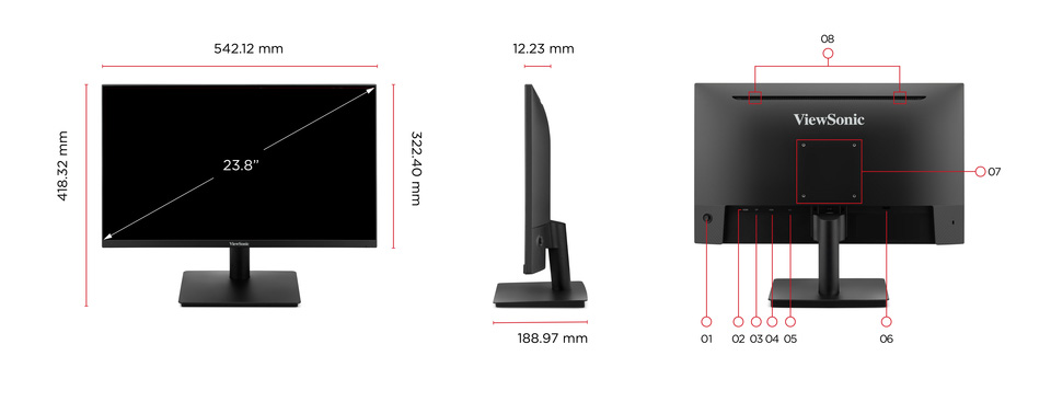 Dimension & I/O Ports 1