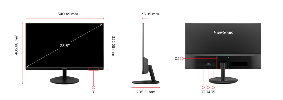Dimension & I/O Ports 1