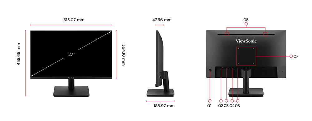 Dimension & I/O Ports 1