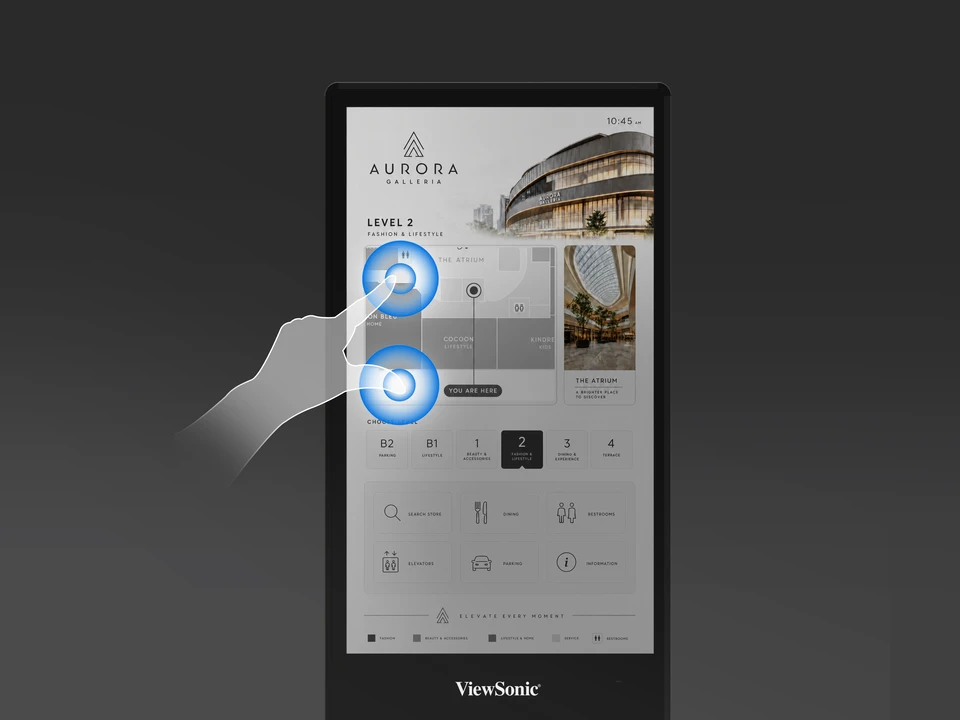 ViewSonic 55” 4K UHD Touchscreen Digital Poster 13 Experience Seamless Interactions
