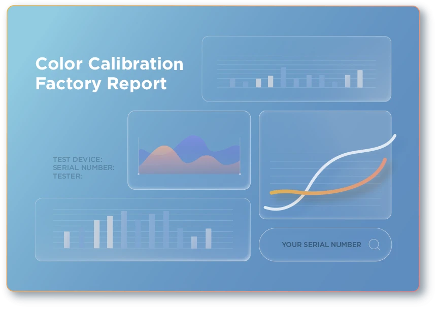 Color Calibration Factory Report graphic.