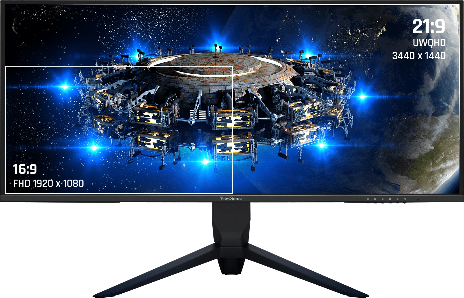 2k34インチモニター ViewSonic VX3480-2K-PRO 34” 165Hz UWQHD Gaming Monitor - ViewSonic