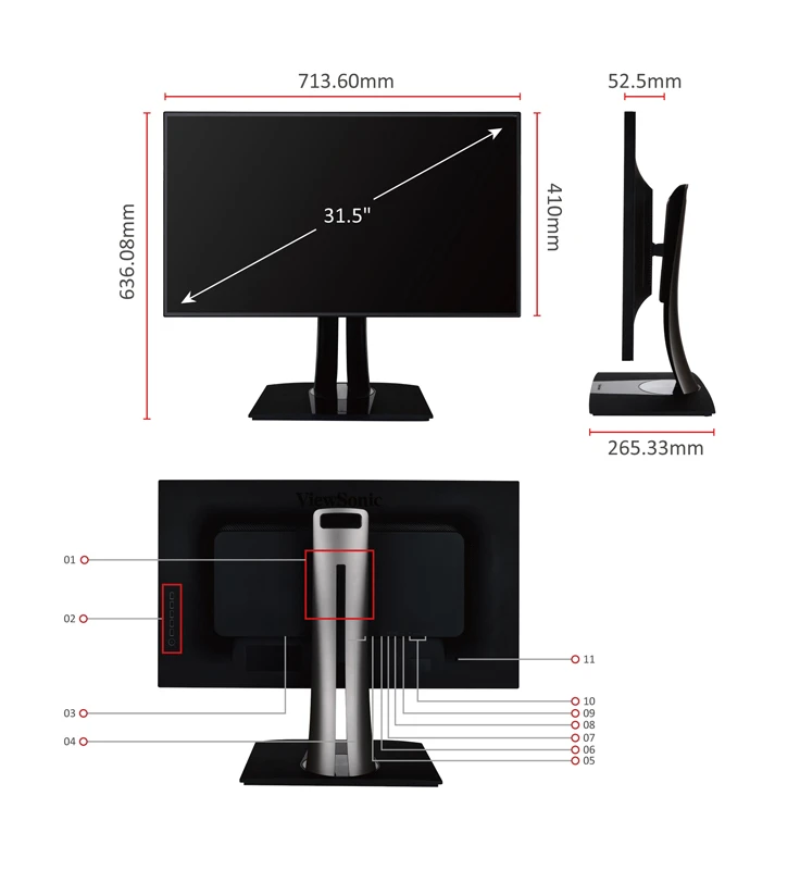 ViewSonic VP3268-4K 32