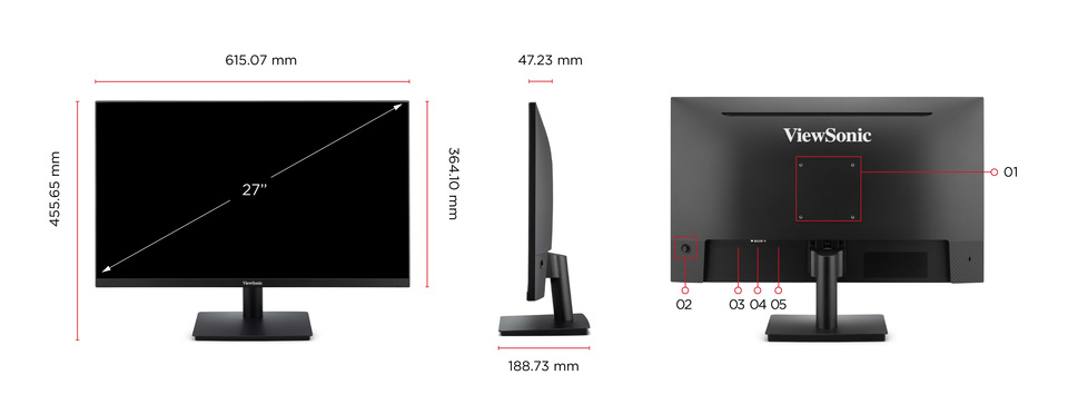 Dimension & I/O Ports 1
