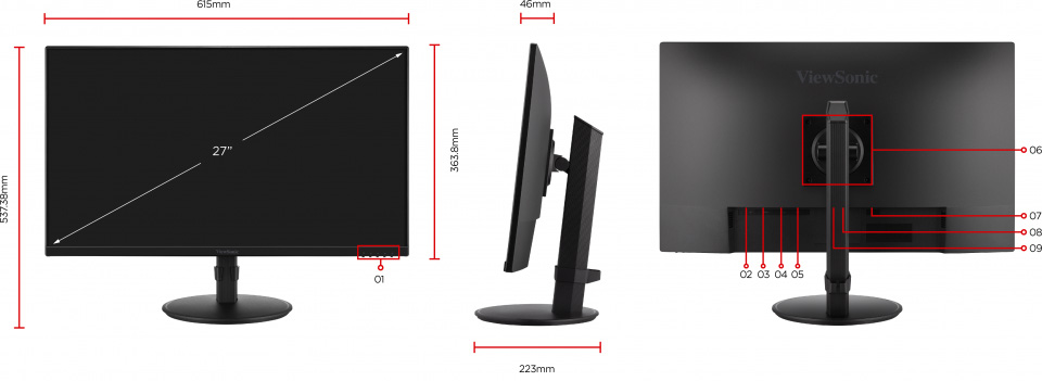 Dimension & I/O Ports 1