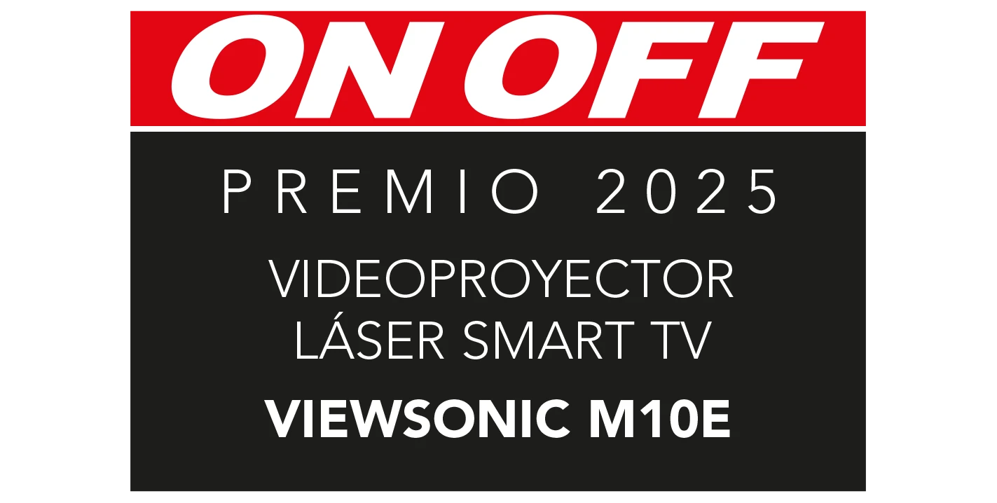 ViewSonic M10E has been recognized by ON OFF magazine as the Best Laser Smart TV Projector of the Year 2025