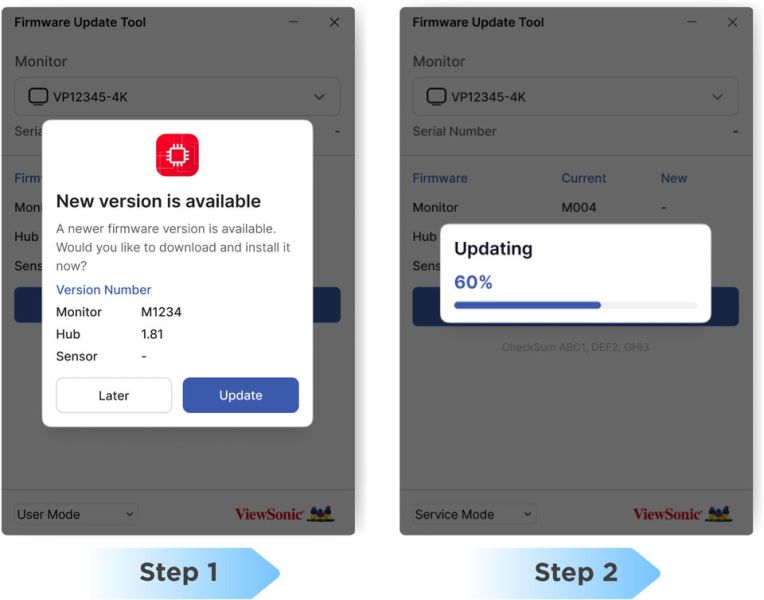 ViewSonic Monitor Accessory Firmware Update Tool