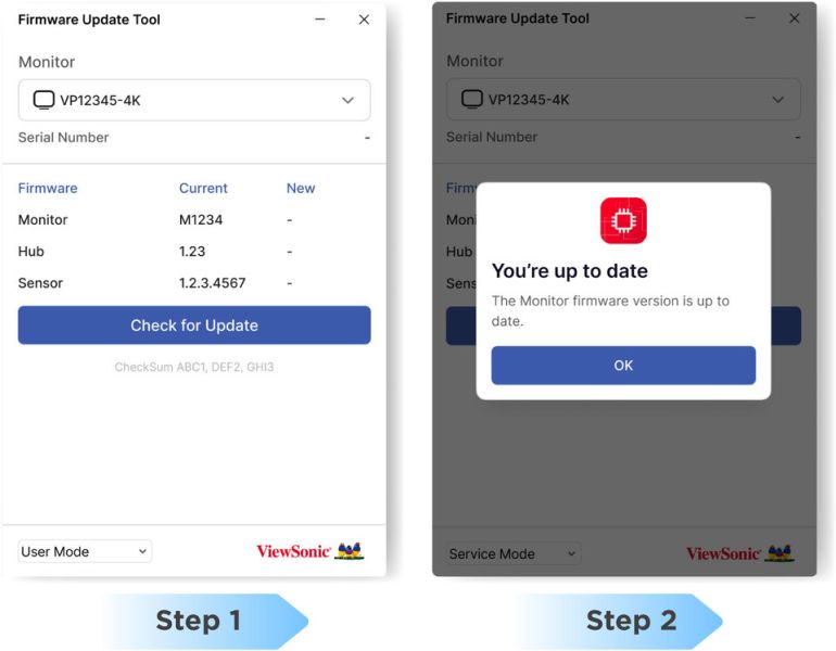 ViewSonic Monitor Accessory Firmware Update Tool