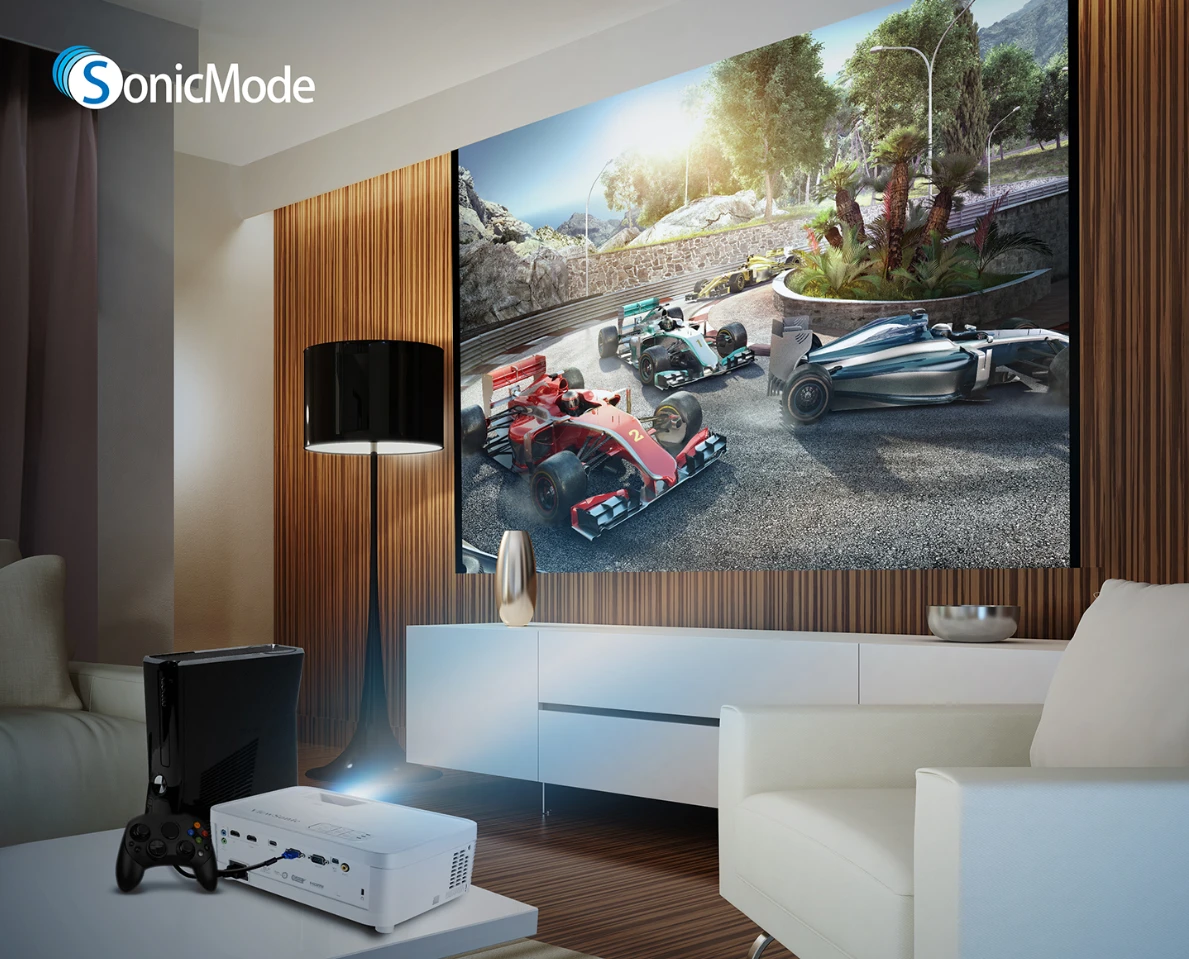 HDMI端子x2、USB-C端子やゲームモードを搭載した フルHD短焦点ホーム