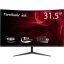 Product photo - VX3218-PC-MHD 最大165Hz駆動 31.5型フルHD曲面型ゲーミングモニター