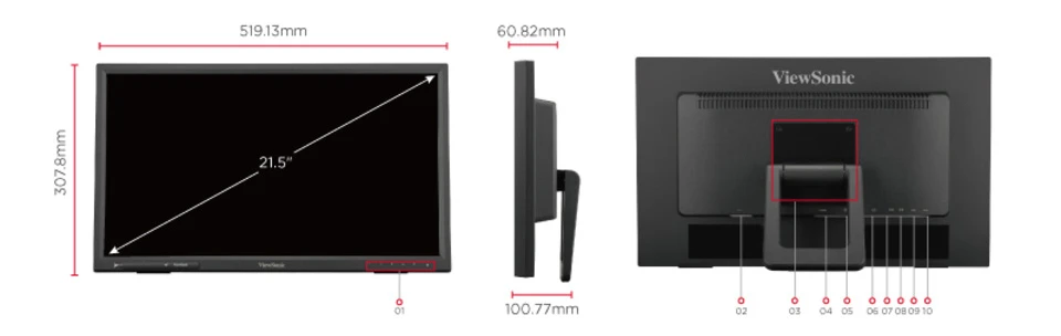 ViewSonic TD2223 22” IR Touch Monitor - ViewSonic Middle East