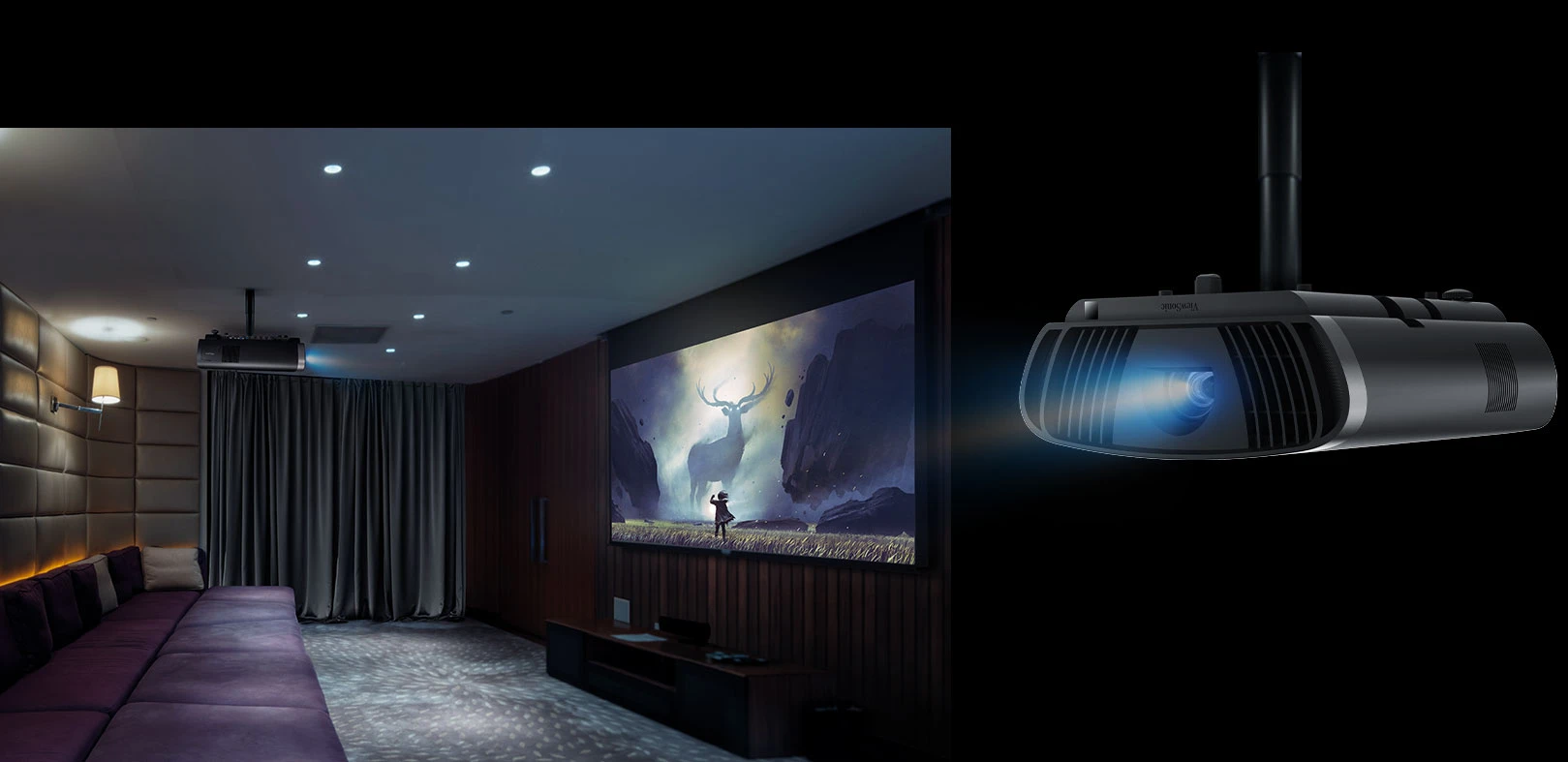 ViewSonic X100-4K+ 4K UHD Home Cinema LED Projector - ViewSonic