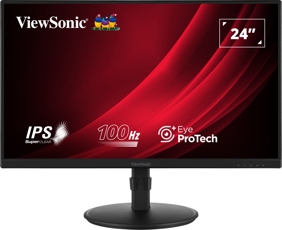 ViewSonic VG2408 24” IPS Full HD Ergonomic Monitor with USB Hub