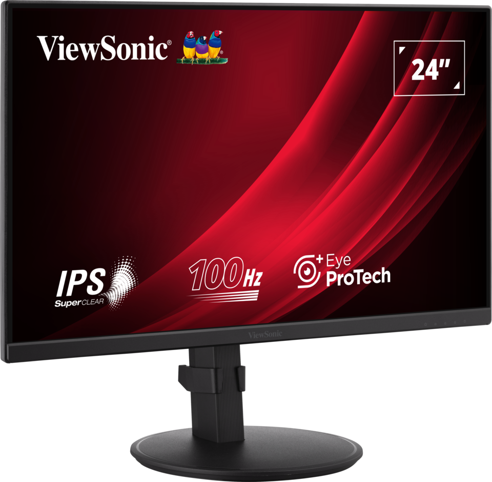 ViewSonic VG2408 24” IPS Full HD Ergonomic Monitor with USB Hub