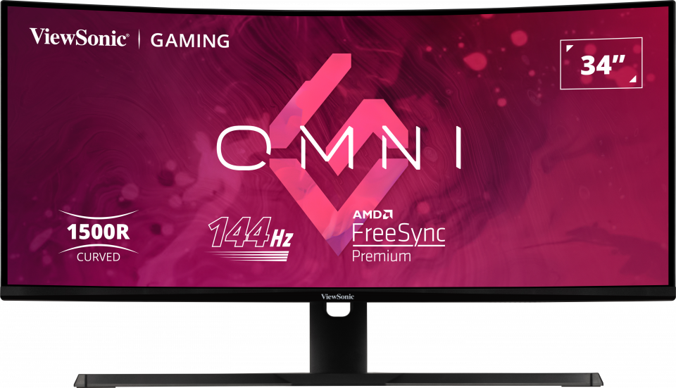 ViewSonic VX3418-2KPC 34” 144Hz Ultrawide Curved Gaming Monitor