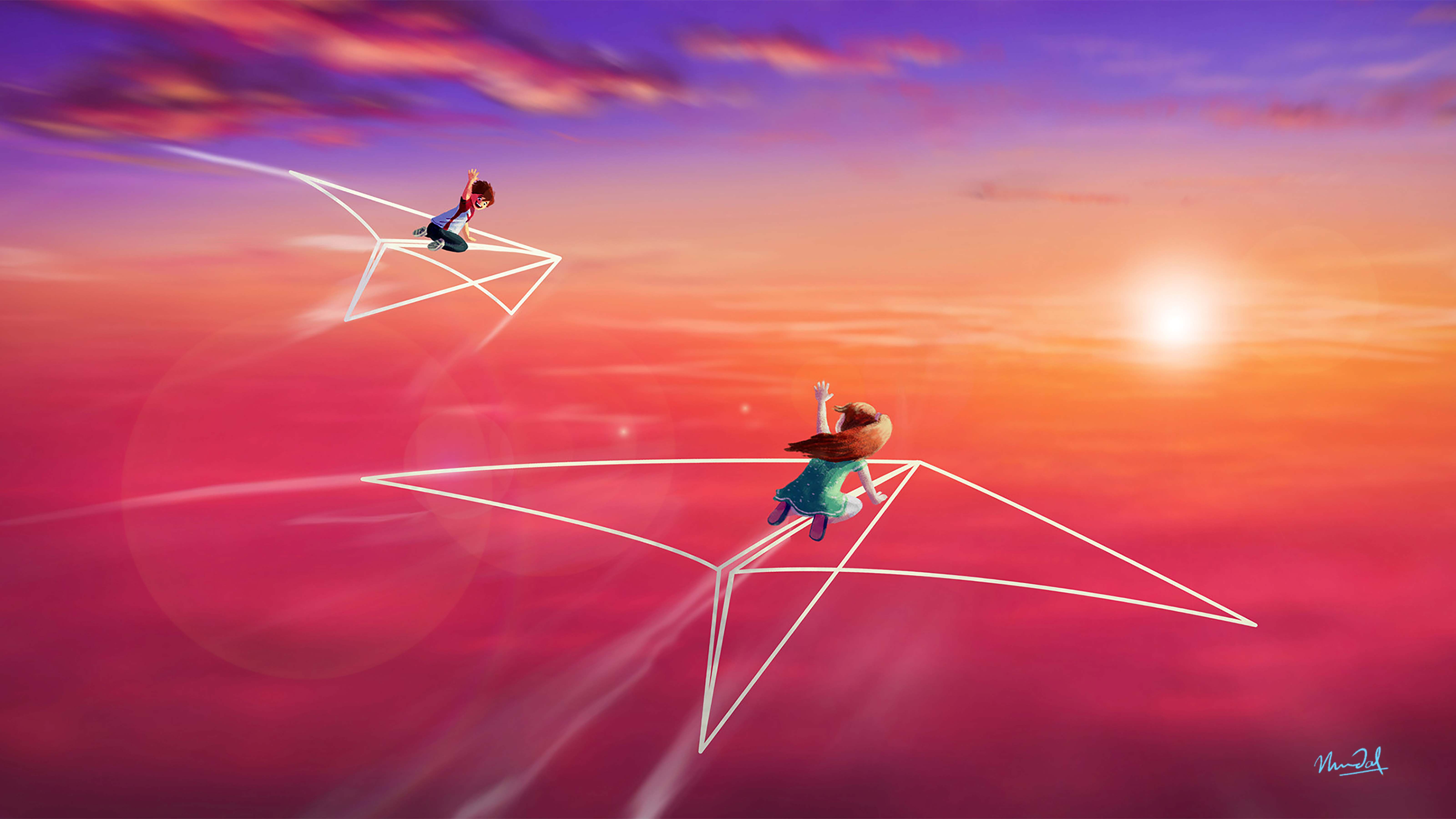 “Flowing an Innocent Dream” by Navodit Mandal of India,