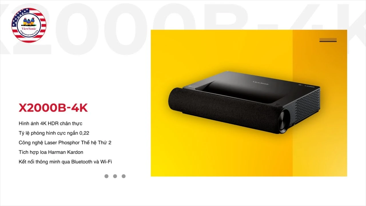 Mở hộp máy chiếu X2000B-4K