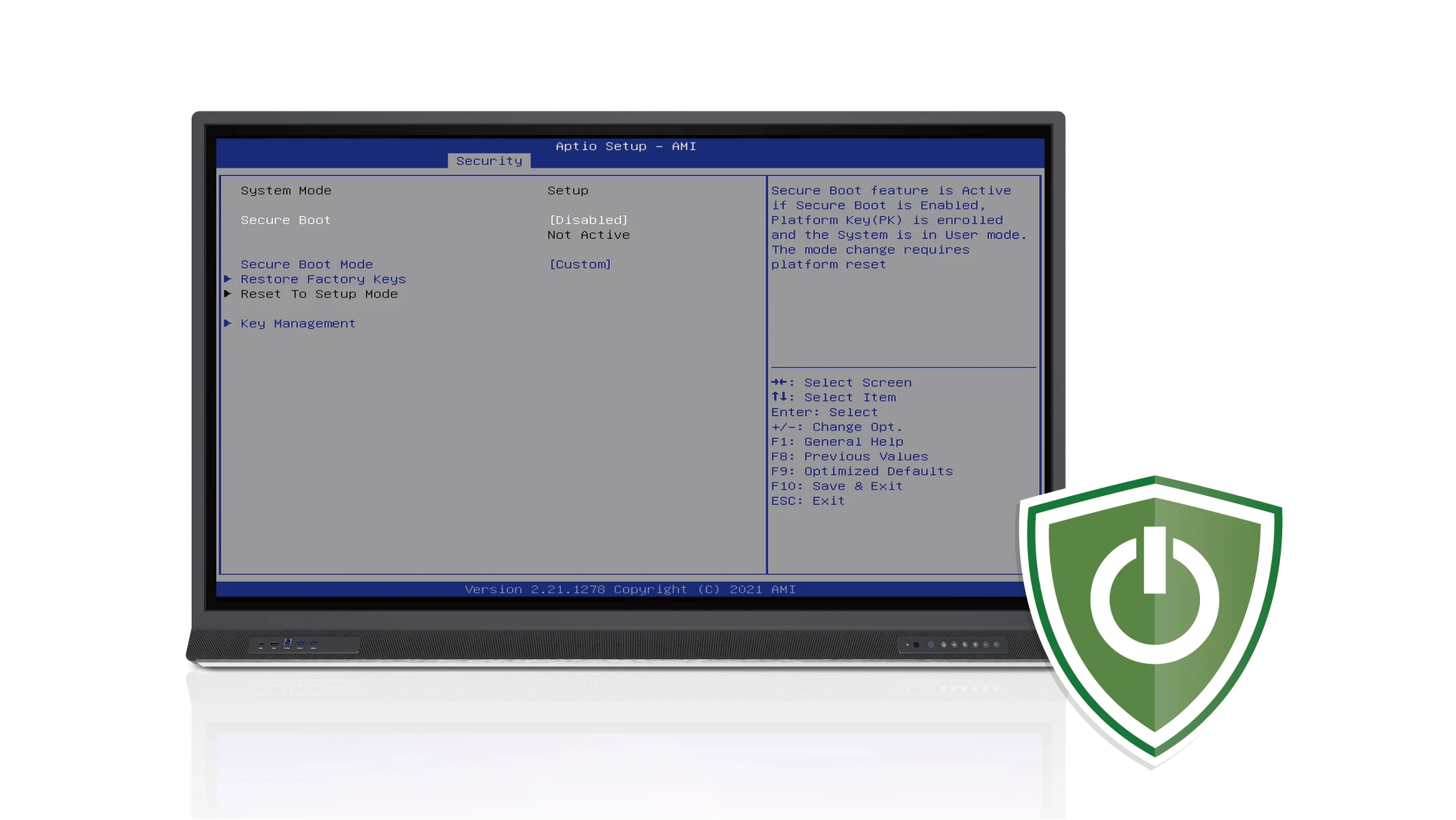 Boot up with total security 1