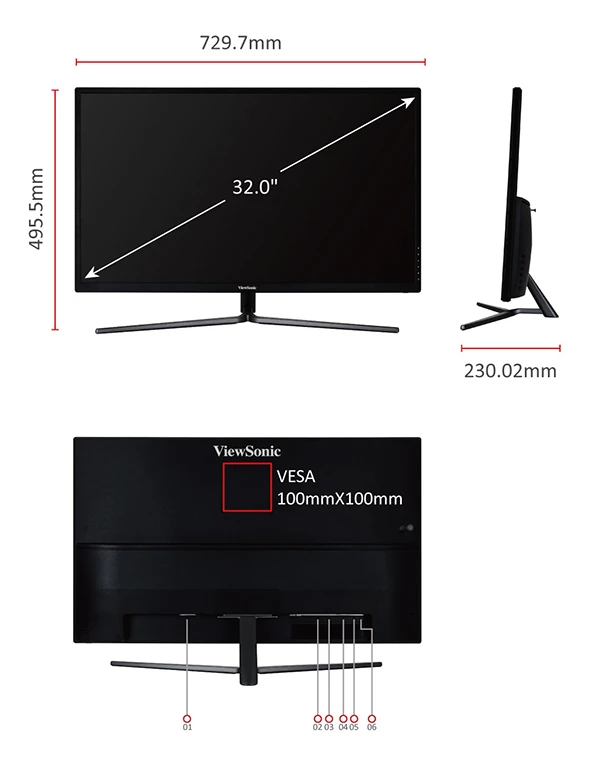 ViewSonic VX3211-2K-mhd 32