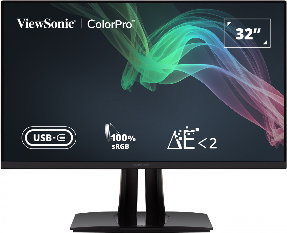 ViewSonic 4K 32インチモニター ViewSonic VP3256-4K 32 inç, 4K UHD, Pantone Onaylı %100 sRGB, 65 W