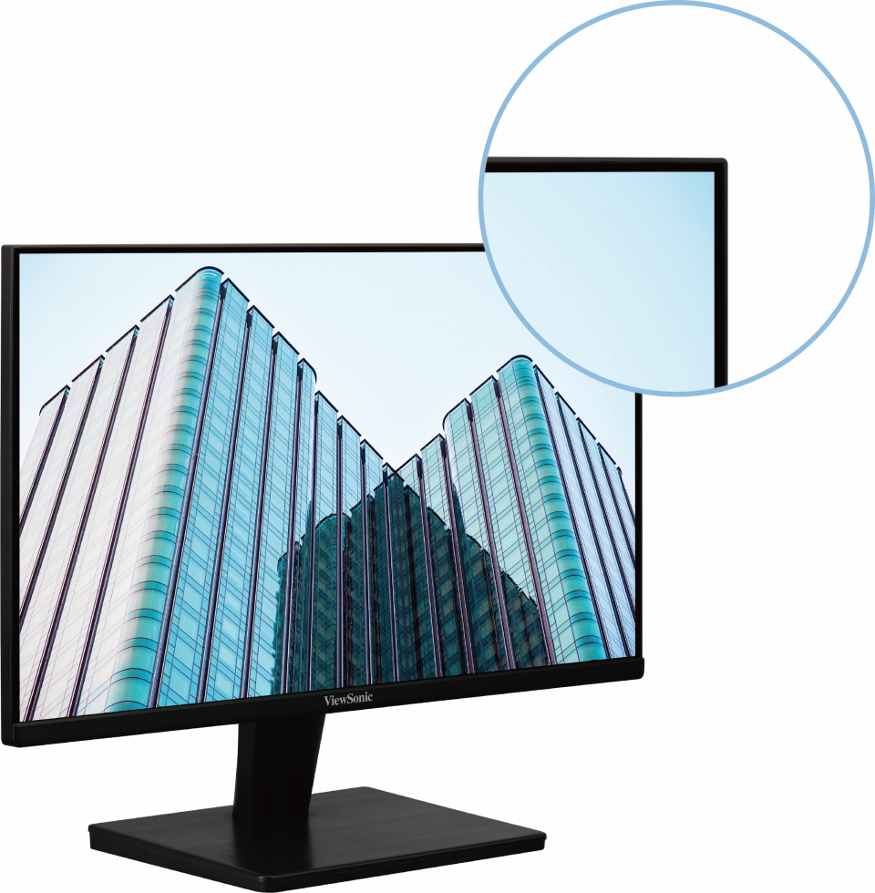 Three-sided frameless design for seamless viewing 1