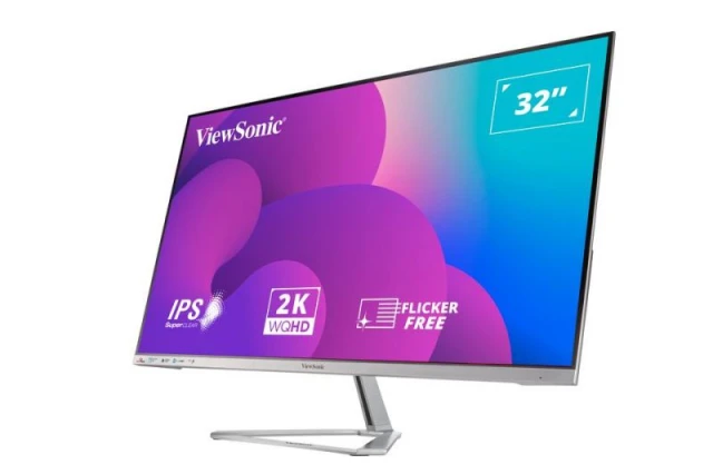 即日発送可　ViewSonic モニター VX3276-2K-mhd VX3276-2K-mhd-2 32-дюймовий IPS QHD монітор для розваг - ViewSonic