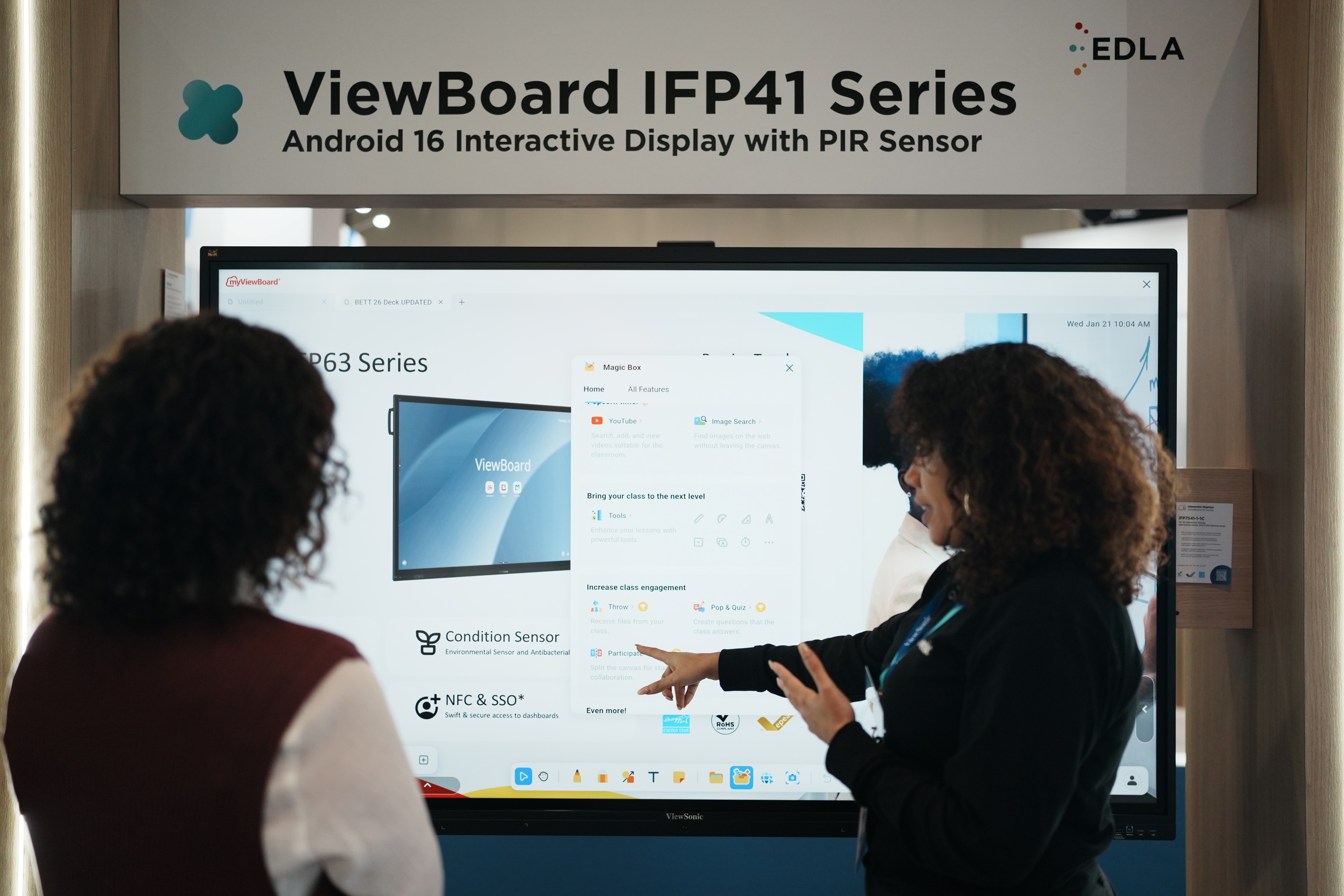 ViewBoard IFP41-1 Series with Android 16 enables interactive classroom experiences, powered by myViewBoard
