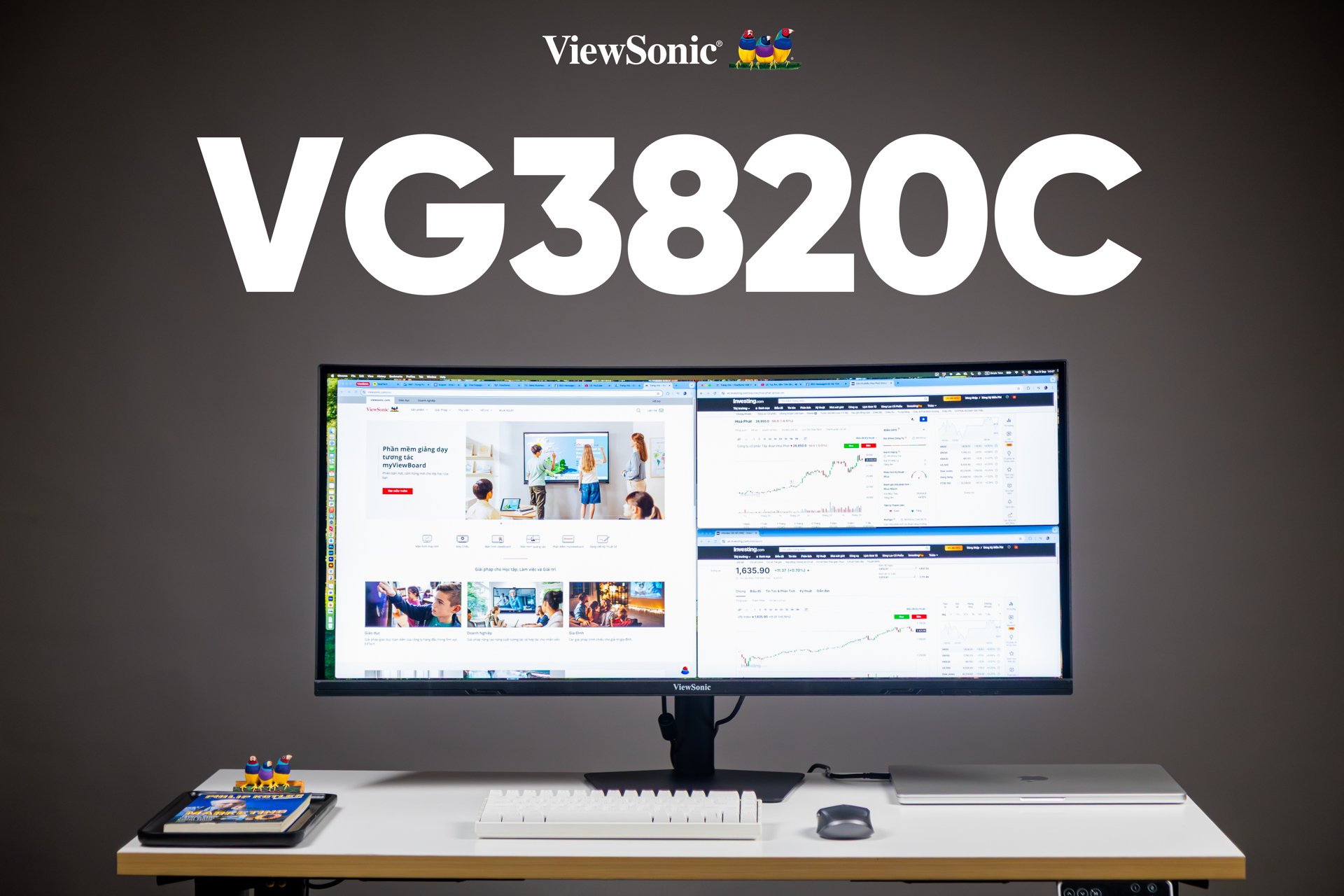 Đánh giá chi tiết màn hình doanh nghiệp ViewSonic VG3820C