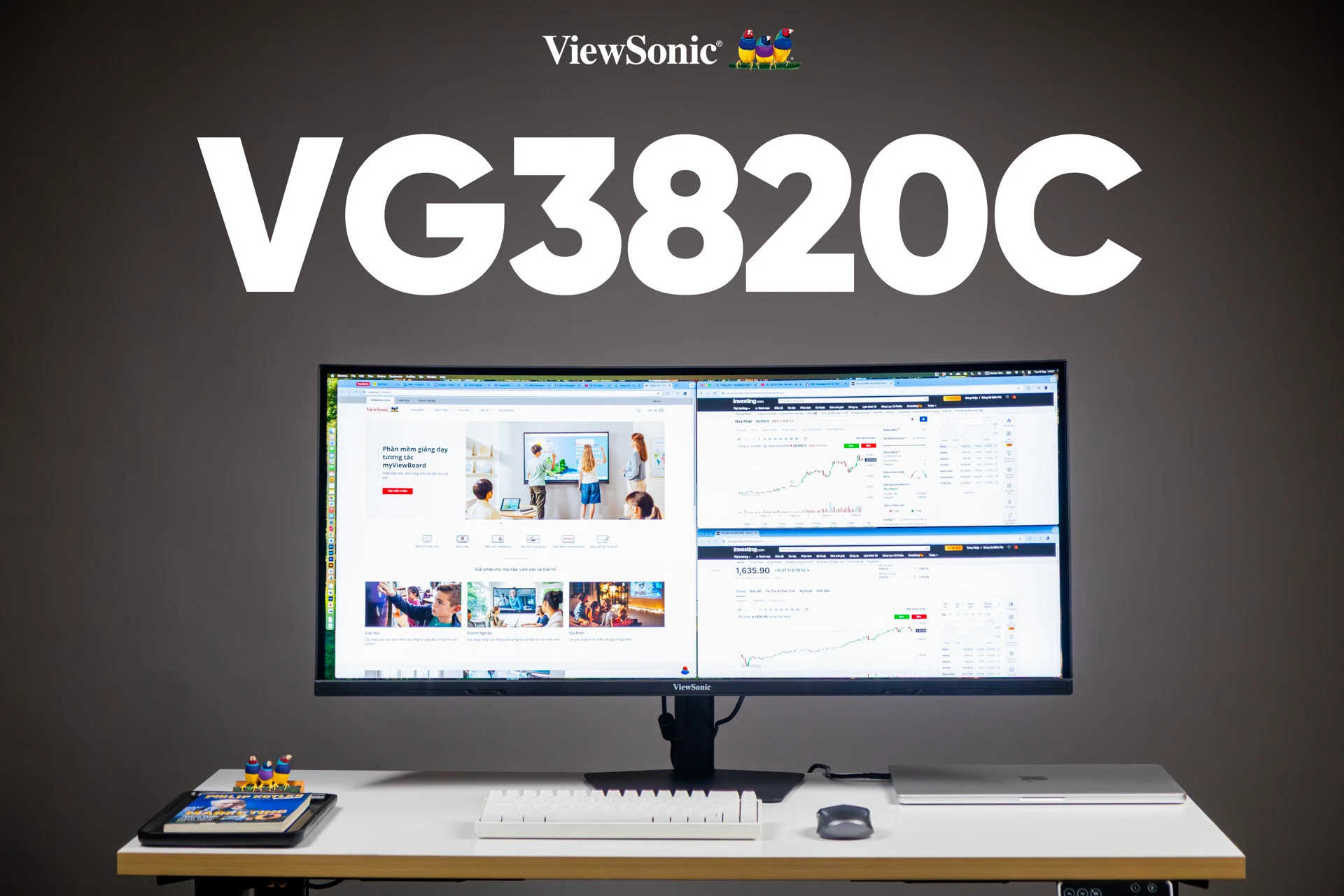 Đánh giá chi tiết màn hình doanh nghiệp ViewSonic VG3820C
