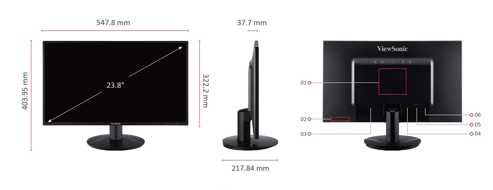 ViewSonic VA2418-sh 24”1080p IPS Monitor - ViewSonic South Africa